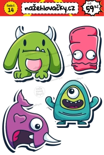Nažehlovačka - LITTLE MONSTERS 2 - sticker style