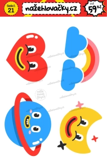Nažehlovačka - VESELÉ ZNAČKY2 - sticker style