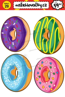 Nažehlovačka - DONUT - sticker style