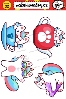 Nažehlovačka - CUTE CAT 2 - sticker style