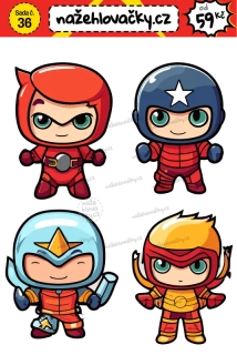 Nažehlovačka - SUPER HERO 2 - sticker style