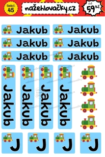 Nažehlovačka - JMENOVKA - Jakub - kluci