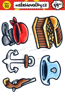 Nažehlovačka - PIRÁTI 1 - sticker style