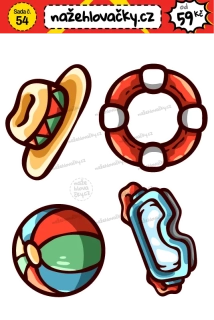 Nažehlovačka - VODNÍ HRY 1 - sticker style