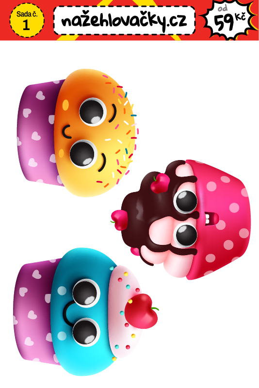 Nažehlovačka - CUPCAKE - sticker style