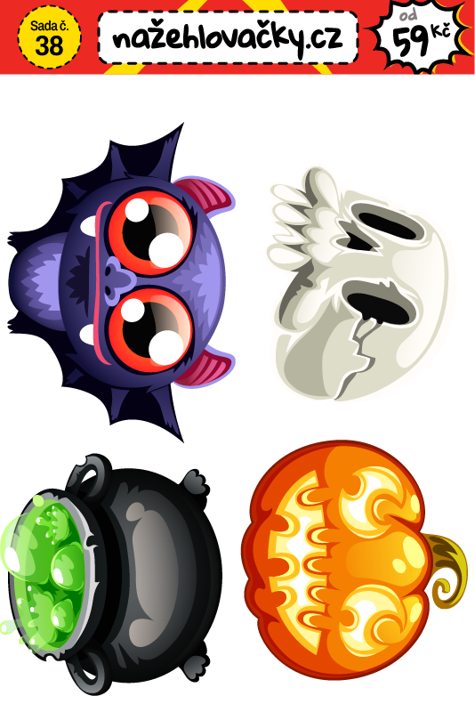 Nažehlovačka - HALLOWEEN - cartoon style