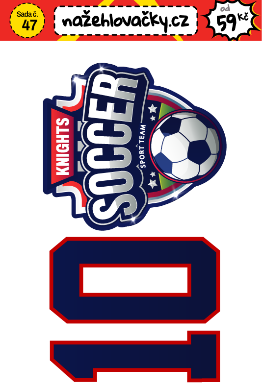 Nažehlovačka - LOGO SOCCER TEAM 10