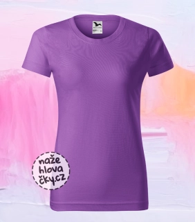 Tričko BASIC dámské fialová XL