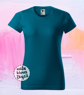 Tričko BASIC dámské petrolejová 2XL