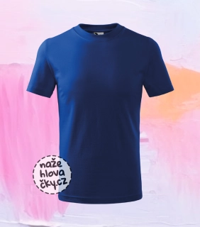 Tričko BASIC dětské královská modrá 110 cm/4 roky