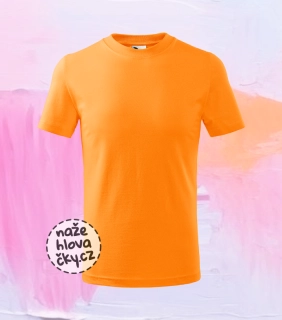 Tričko BASIC dětské tangerine orange 158 cm/12 let