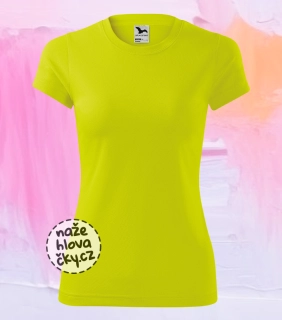 Tričko FANTASY dámské neon yellow M